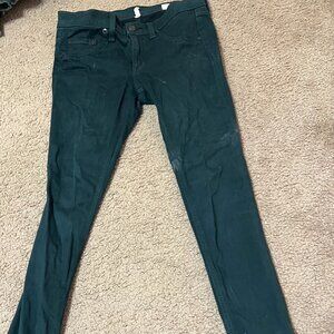 Rag & Bone Forest Green Skinny Jeans